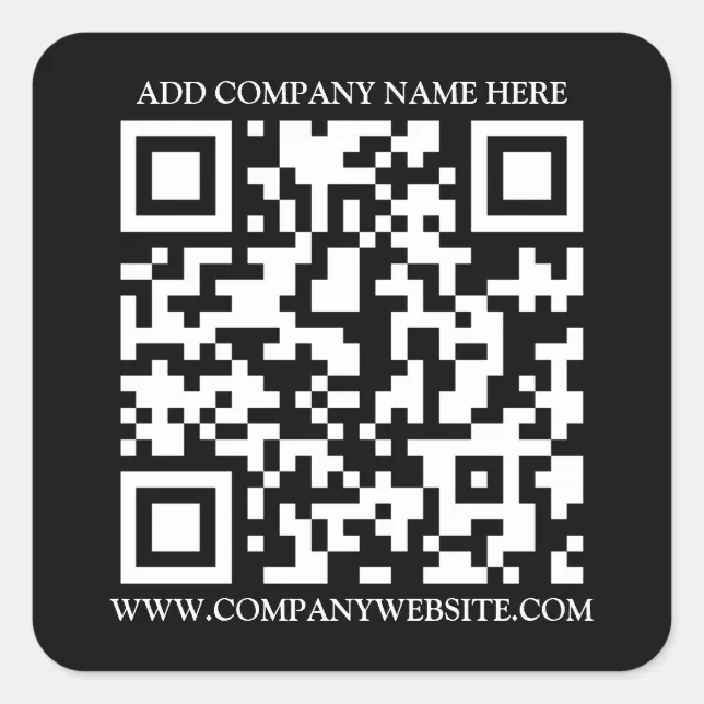 Qr Code Square Sticker Designs QR CODE SQUARE STICKER | Zazzle