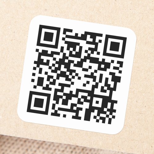QR code Square Sticker
