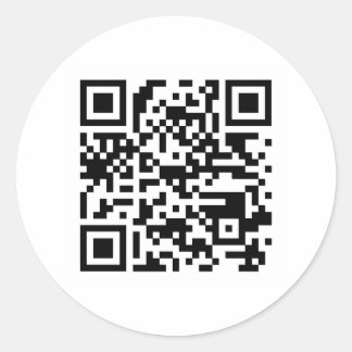 QR Code Sticker - Round