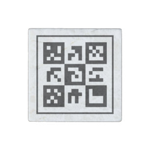 qr code stone magnet