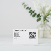 QR CODE STORE TEMPLATE BUSINESS CARD (Standing Front)