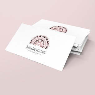 QR Code Substitute Teacher Business Card