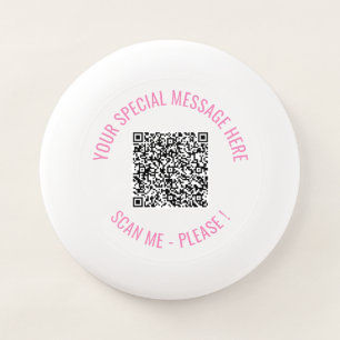 QR Code Svan Info Custom Text Your Frisbee Gift