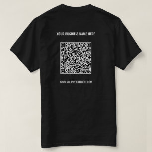 QR Code T-Shirt Custom Text - Promotional Company