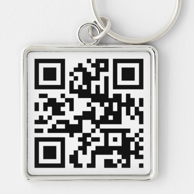 QR Code - Talk nerdy to me! Keychain (Front)