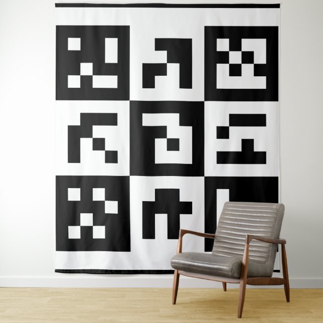 qr code tapestry (In Situ)