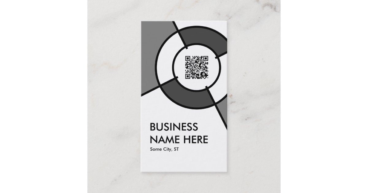 QR code target Business Card | Zazzle
