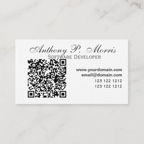 QR-code Modern Unique Promotional Designs Business Cards