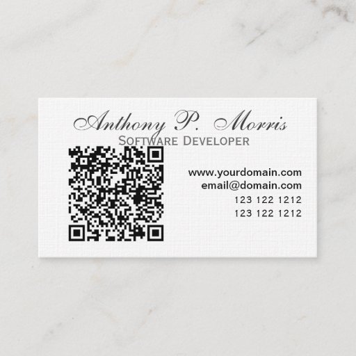 Customizable QR-code Modern Unique Promotional Designs Business Cards