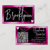 Elegant Holographic and Pearl Foil Business Card | Zazzle