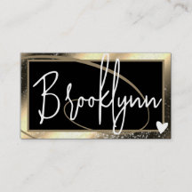 QR Code Template Stylish Golden Gold Frame Heart