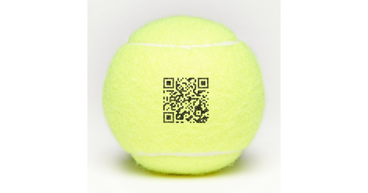 QR Code Tennis Balls | Zazzle