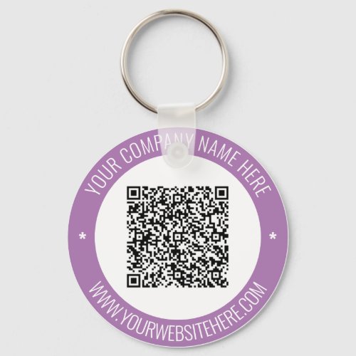QR Code Text and Colors Ypur Promotional Keychain