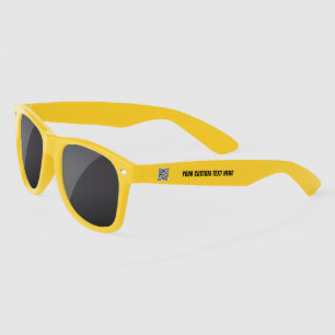 QR code Text Info Personal or Business Sunglasses