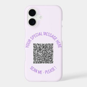 QR Code Text Your Special Message Modern Gift iPhone 17 Case