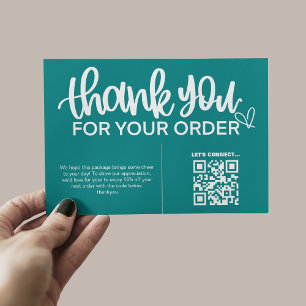 QR Code Thank For Your Purchase Package Insert