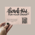 QR Code Thank For Your Purchase Package Insert | Zazzle