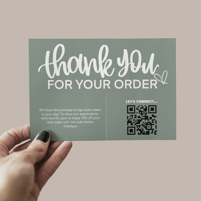 QR Code Thank For Your Purchase Package Insert (Creator Uploaded)