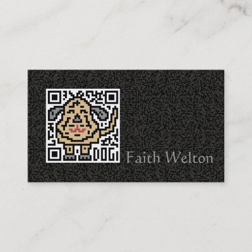 QR Code the Dog Business Card