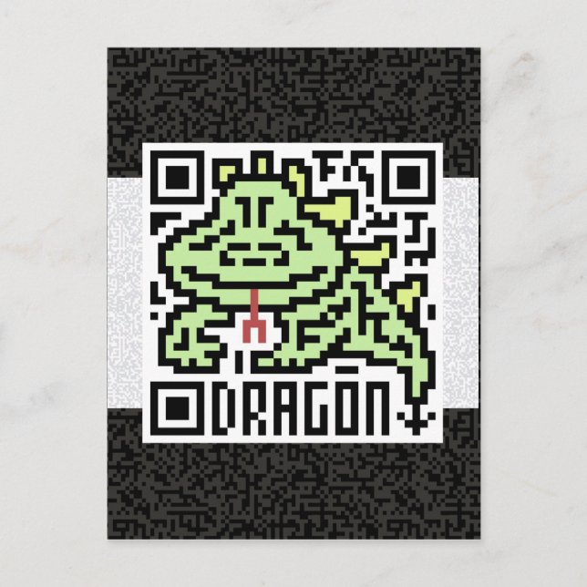 QR Code the Dragon Postcard (Front)