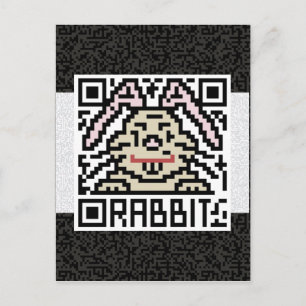 QR Code the Rabbit Postcard
