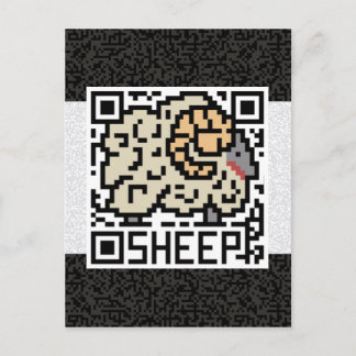 QR Code the Sheep Postcard