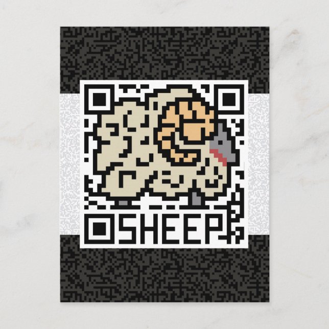 QR Code the Sheep Postcard (Front)