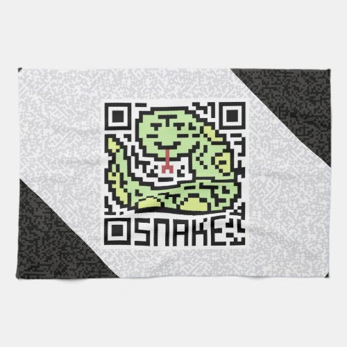 QR Code the Snake Kitchen Towel
