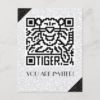 QR Code the Tiger Invitation