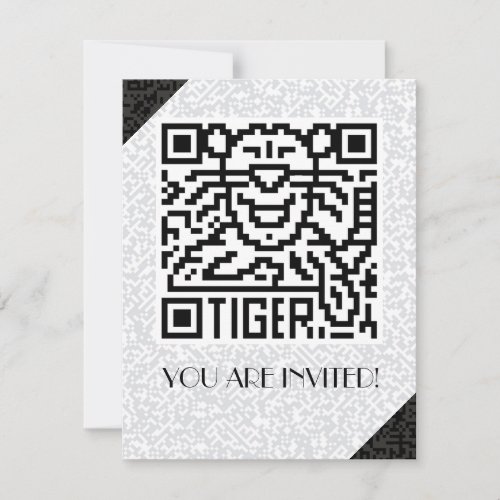 QR Code the Tiger Invitation