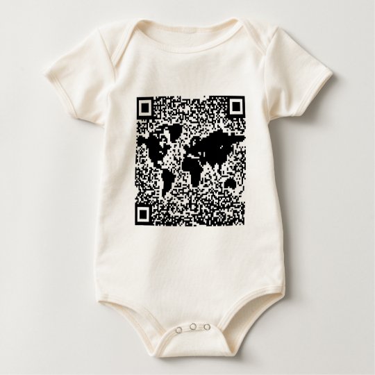 QR Code - The World Baby Bodysuit