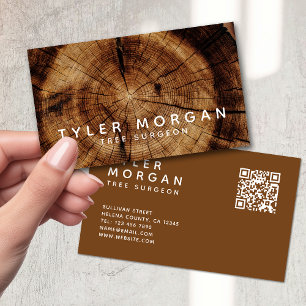 QR Code Tree Surgeon Business Card