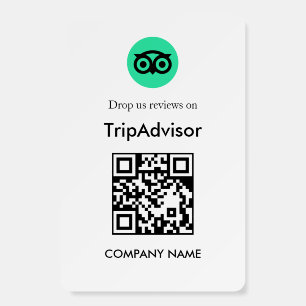 QR Code Tripadvisor Review Foam Board Display