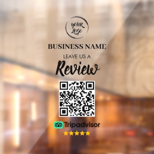 Qr Code TripAdvisor Reviews Business Review Window Cling