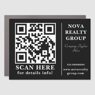 QR Code Vehicle Marketing & Promotion Magnet