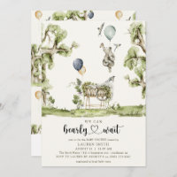QR Code We Can Bearly Wait Woodland Baby Shower 