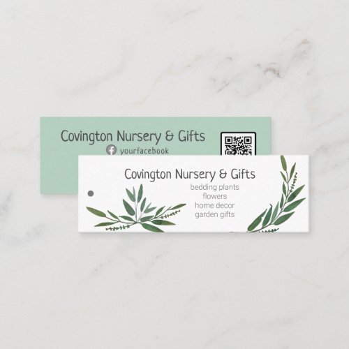 QR Code Website Garden Nursery Merchandise Tags