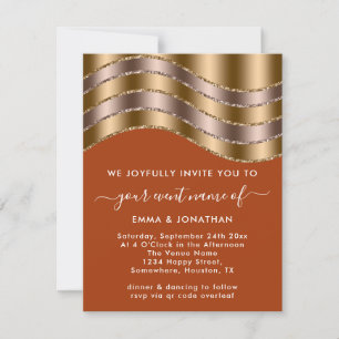 QR Code Wedding Bridal Shower Rose Blush Coral