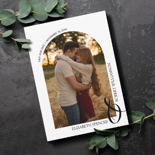 QR Code Wedding Photo Save the Date