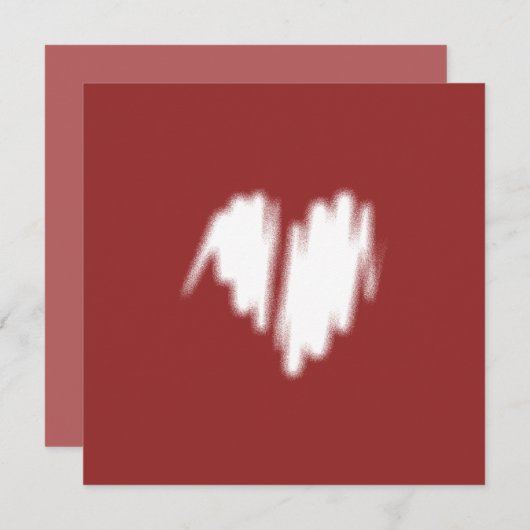 Qr Code White Heart Graffiti Sprayed Heart (Front/Back)