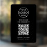 QR Code Wifi | Black Business Logo Scan to Connect Window Cling