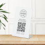 QR Code Wifi | Business Logo Scan to Connect Pedestal Sign
