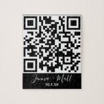 QR Code Will You Marry Me Proposal with 3D-Effect Jigsaw Puzzle<br><div class="desc">What's a marriage proposal, a special occasion gift, a keepsake, and a really cool QR code design all rolled into one gift? This nifty QR code marriage proposal jigsaw puzzle! They'll think it's a neat nerdy heart design for their inner geek, then scan it, and melt! This one says "Will...</div>