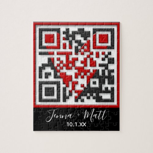 QR Code Will You Marry Me Proposal with 3D_Effect Jigsaw Puzzle