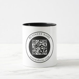 QR Code with Business Name Editable Mug