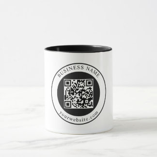 QR Code with Business Name Editable Mug