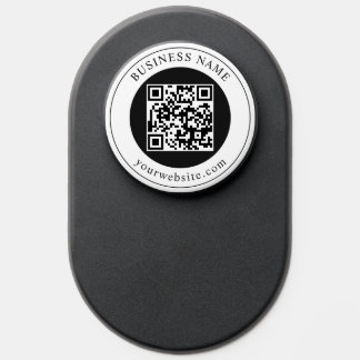 QR Code with Business Name Editable PopSocket