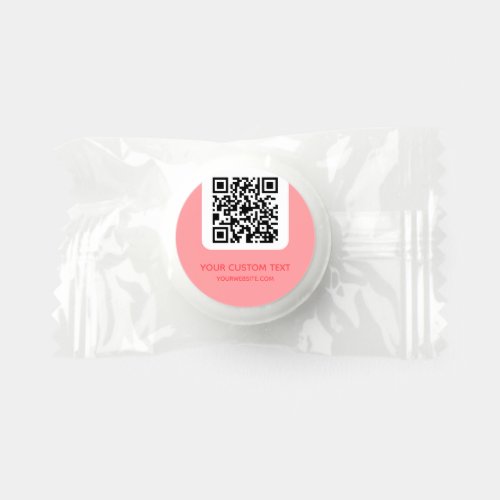 QR Code with Custom Text Promotional Gifts Life Sa Life Saver Mints