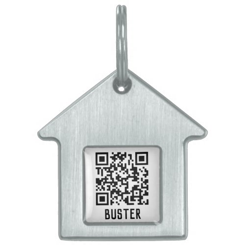QR Code With Name Pet ID Tag