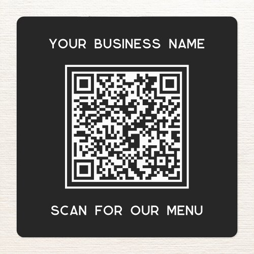 QR Code With Text Business Scan for Menu Labels